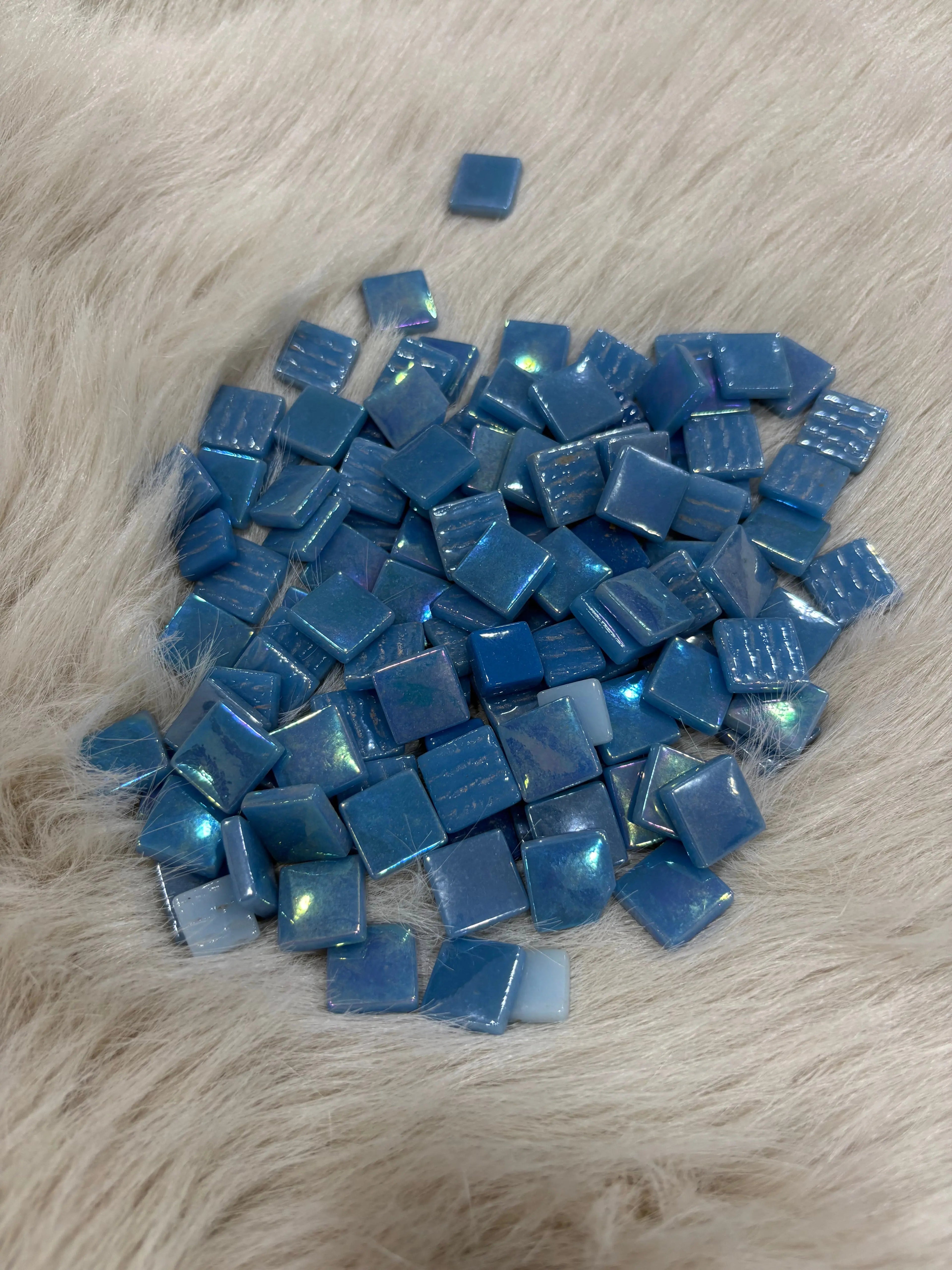 MX-01 Mavi Mix Tonlar Sanatsal Mozaik 15x15mm KARSAN MOZAİK