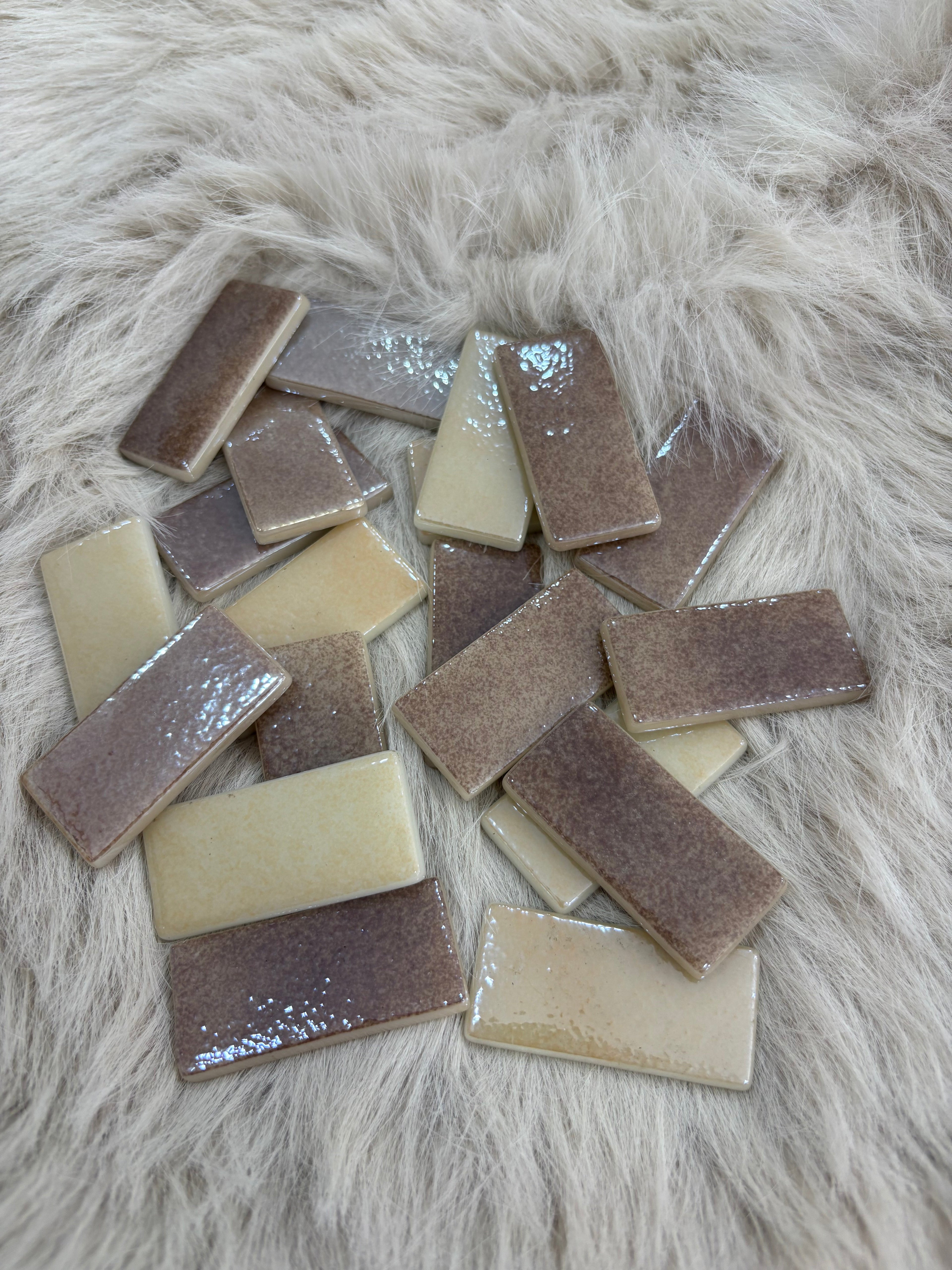Sanatsal Mozaik KD-02 Lüsterium Granit Dikdörtgen 20x40mm KARSAN MOZAİK