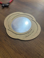 26,1x21,8cm Spiral Ayna Ham Ahşap