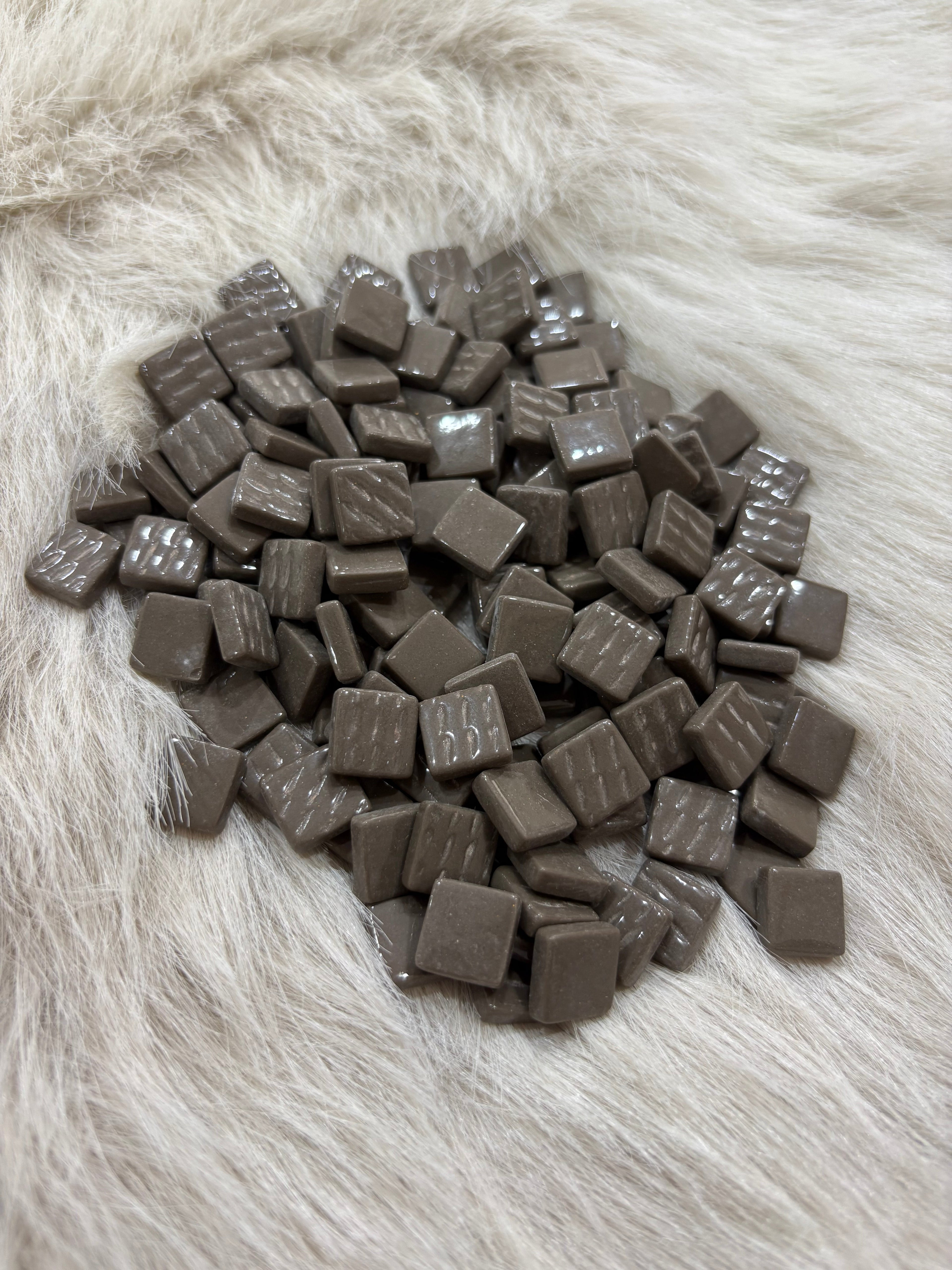 Sanatsal Mozaik KM-01 Haki Gri 12x12mm - Estetik Dokunuş