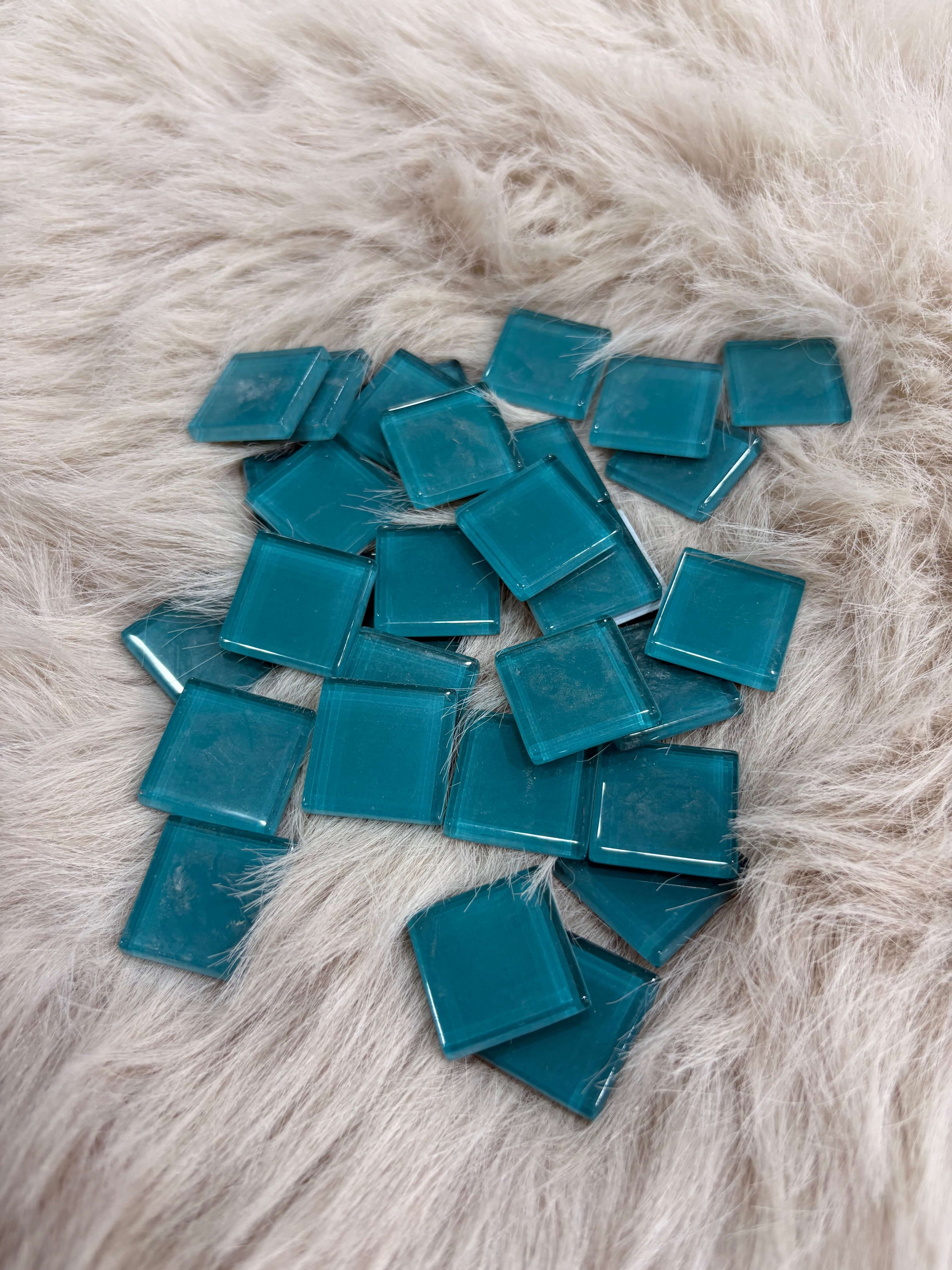 Sanatsal Kristal Mozaik KS-22 23x23mm Koyu Turkuaz