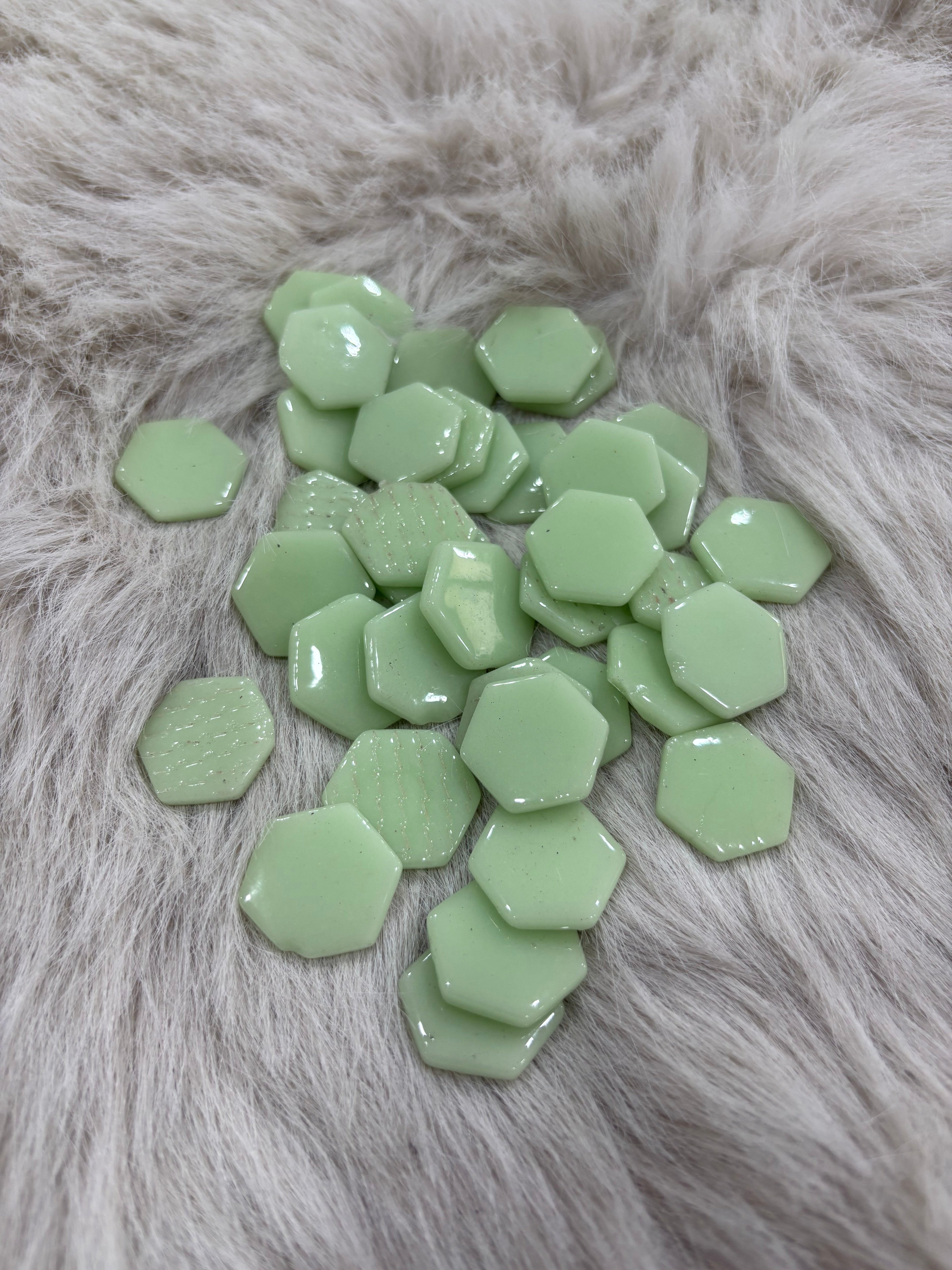 Sanatsal Mozaik SH-11 Açık Yeşil Altıgen 25x25mm KARSAN MOZAİK