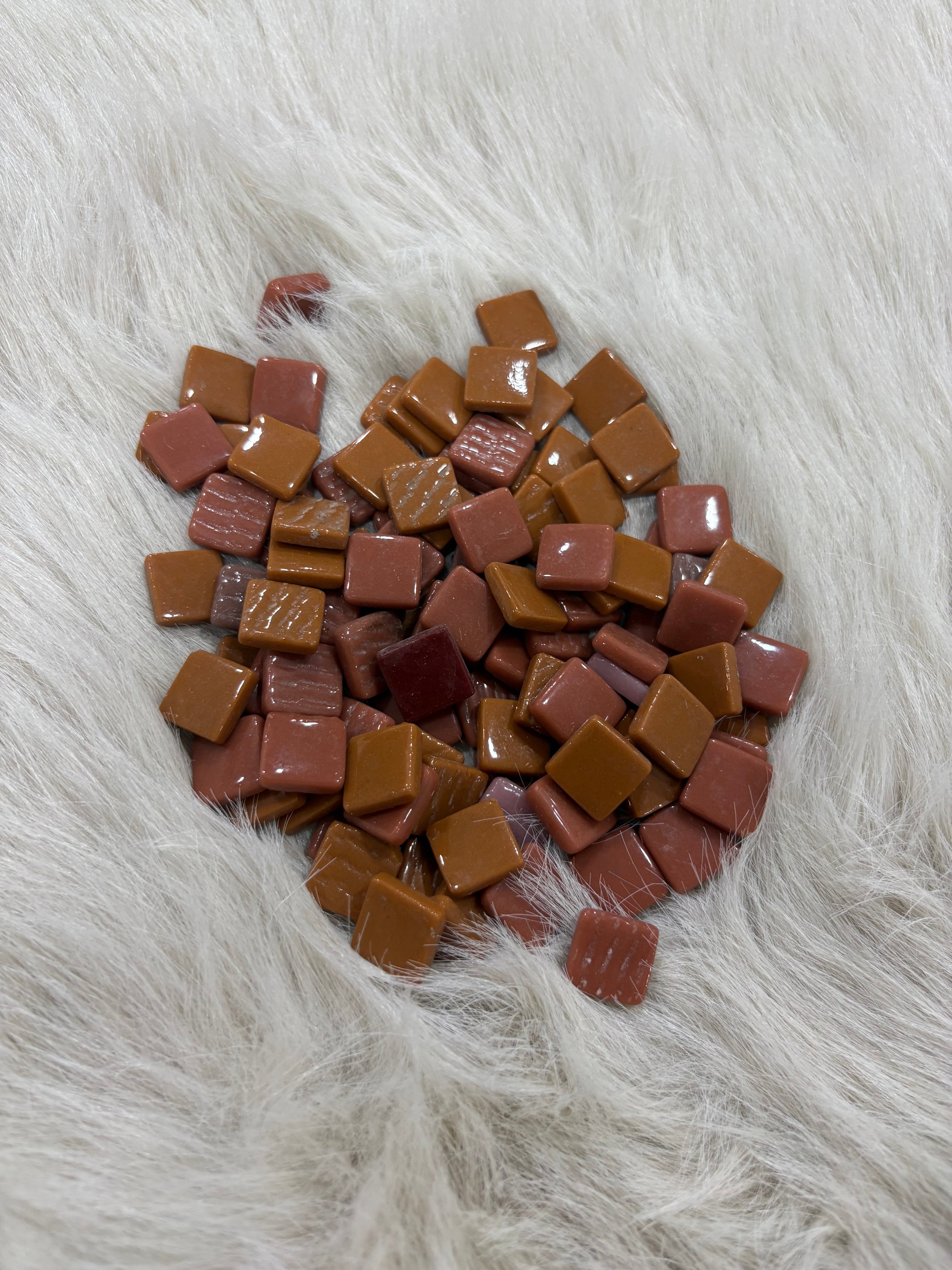 MX-02 Kahve Mix Tonlar Sanatsal Mozaik 15x15mm KARSAN MOZAİK