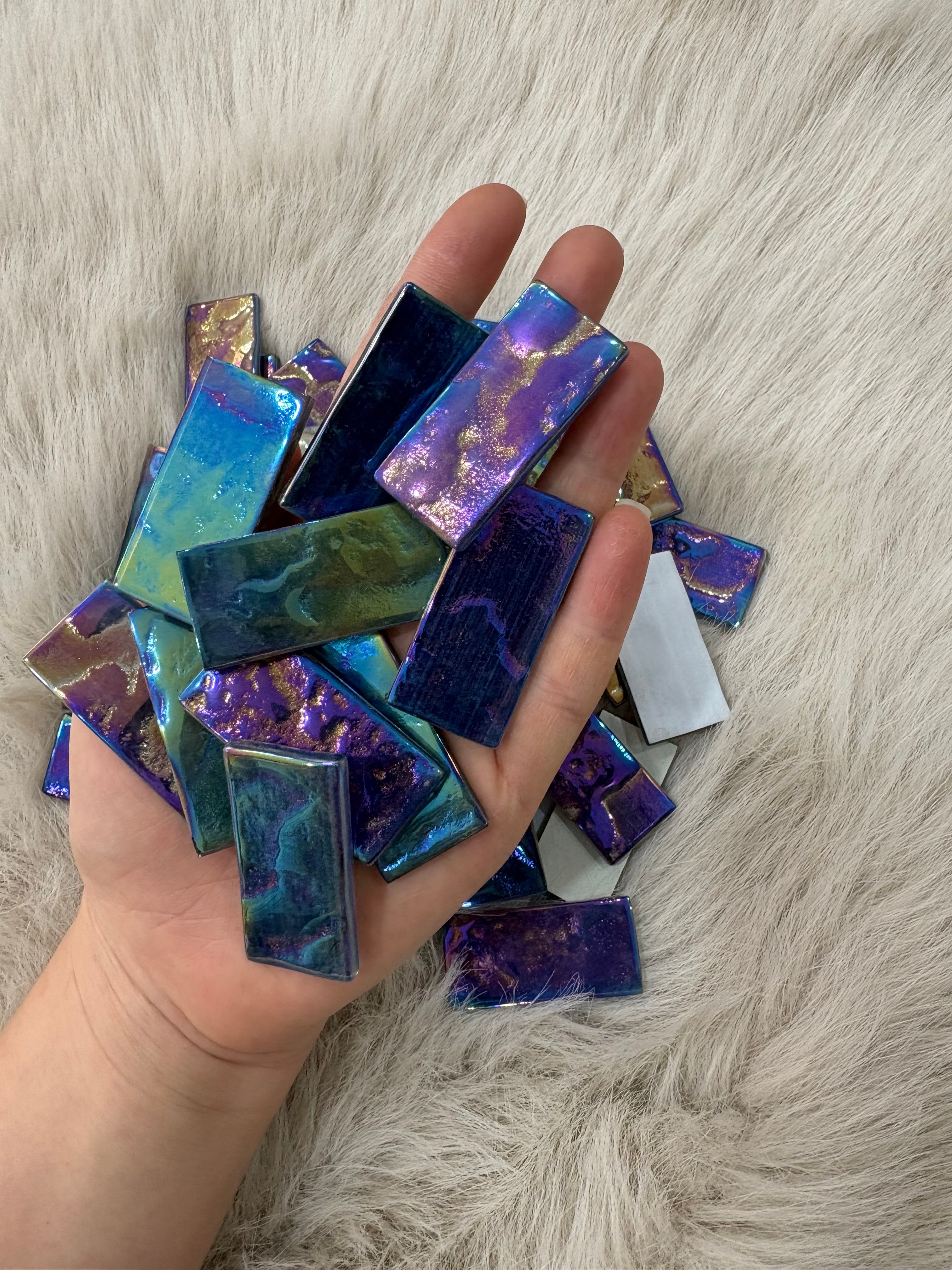Sanatsal Kristal Mozaik SM-10 ArtGold Blue
