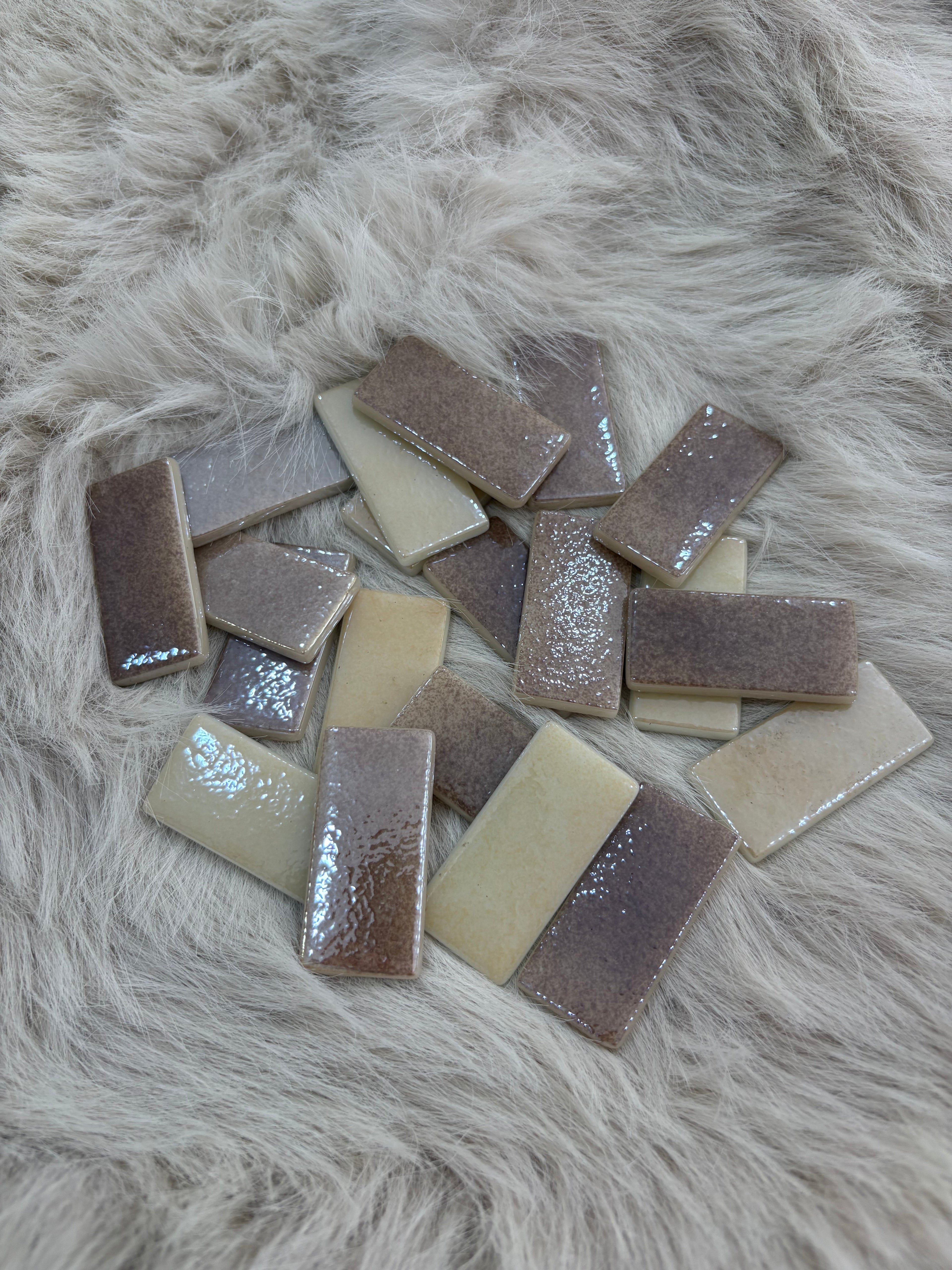 Sanatsal Mozaik KD-02 Lüsterium Granit Dikdörtgen 20x40mm KARSAN MOZAİK