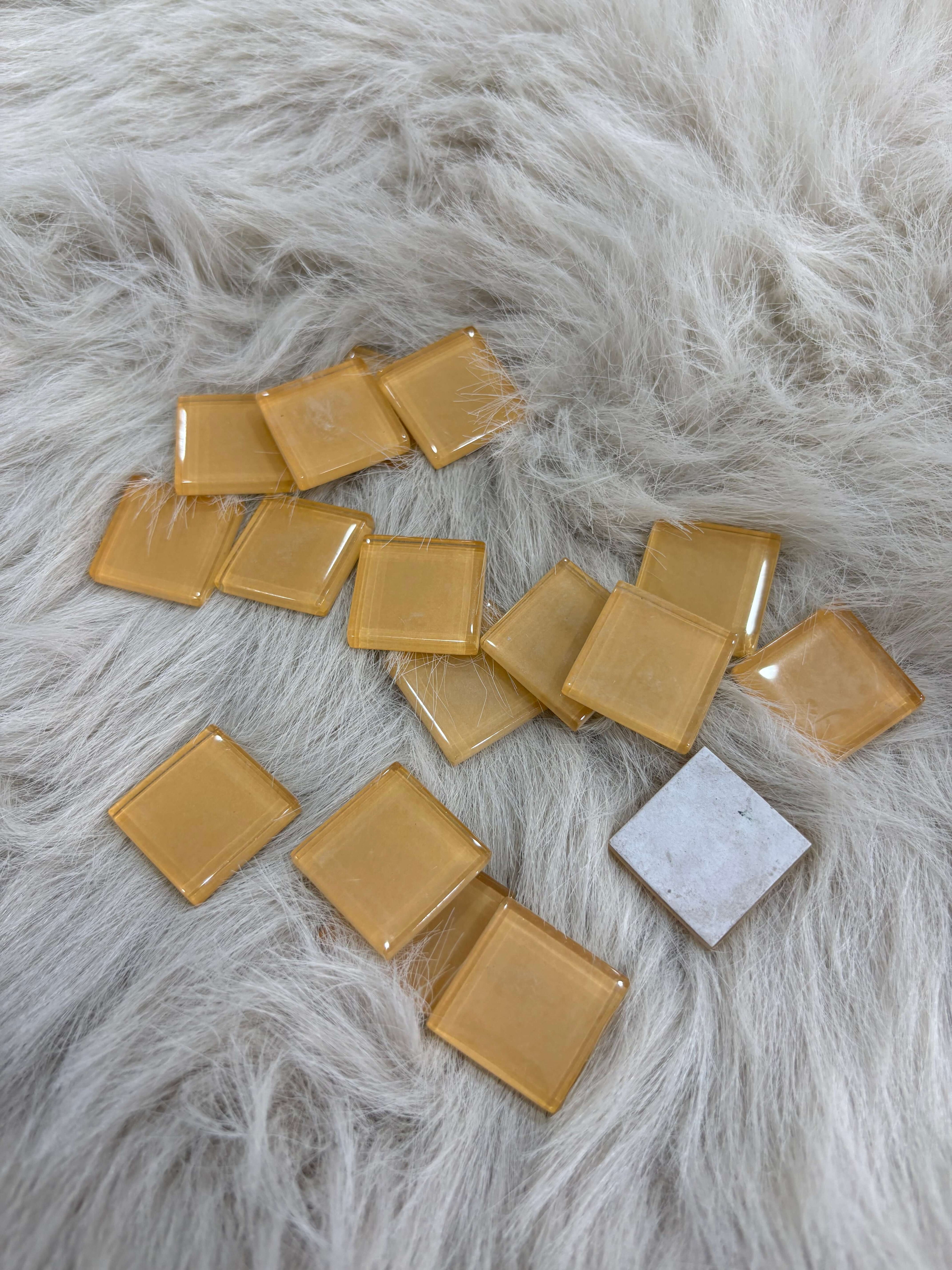 Sanatsal Kristal Mozaik KS-10 23x23mm Açık Hardal