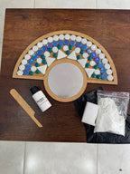 Yetişkin Mozaik Seti - 34x26cm Yarım Yuvarlak Pleksi Aynalı KARSAN MOZAİK