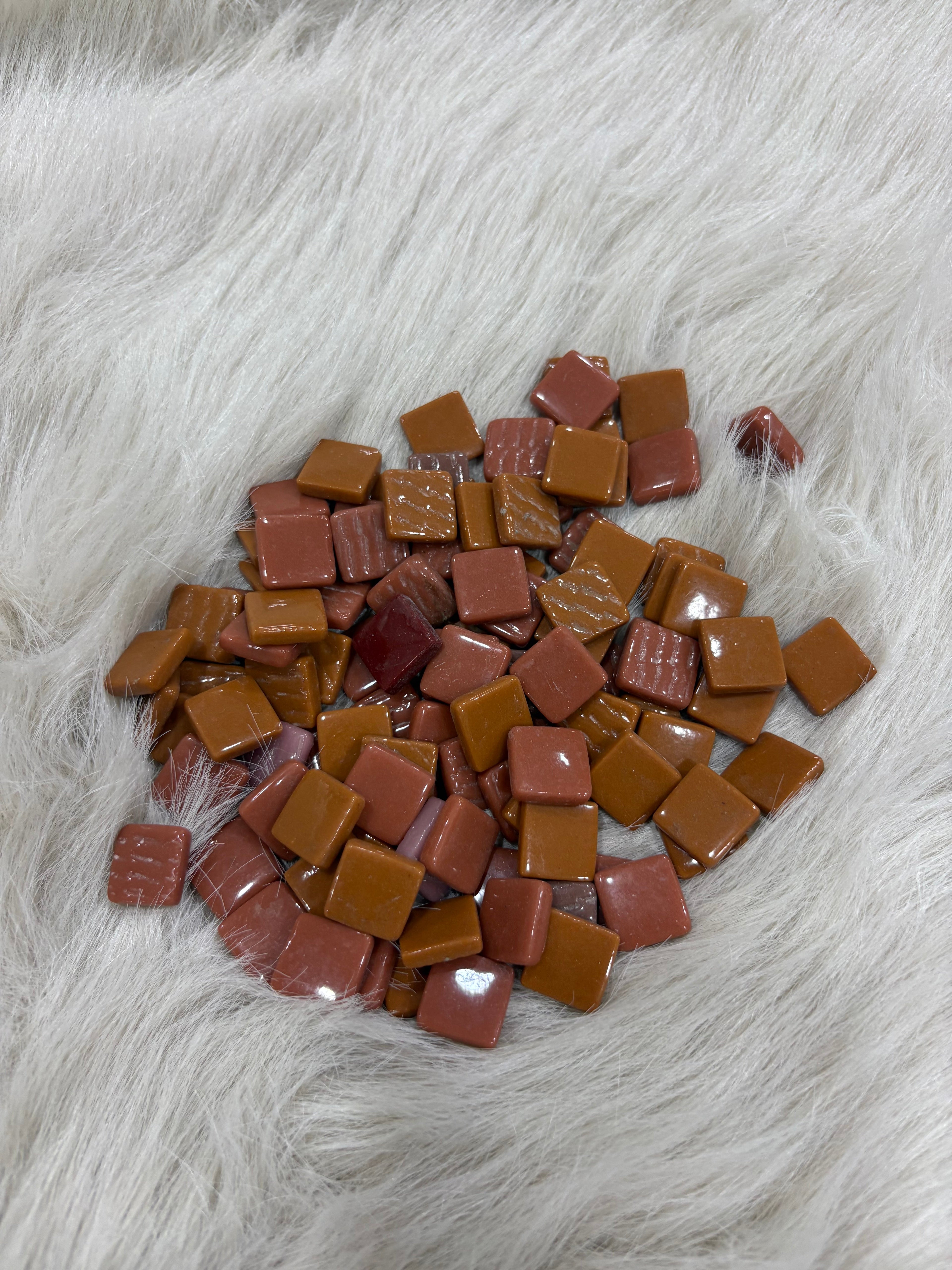MX-02 Kahve Mix Tonlar Sanatsal Mozaik 15x15mm KARSAN MOZAİK