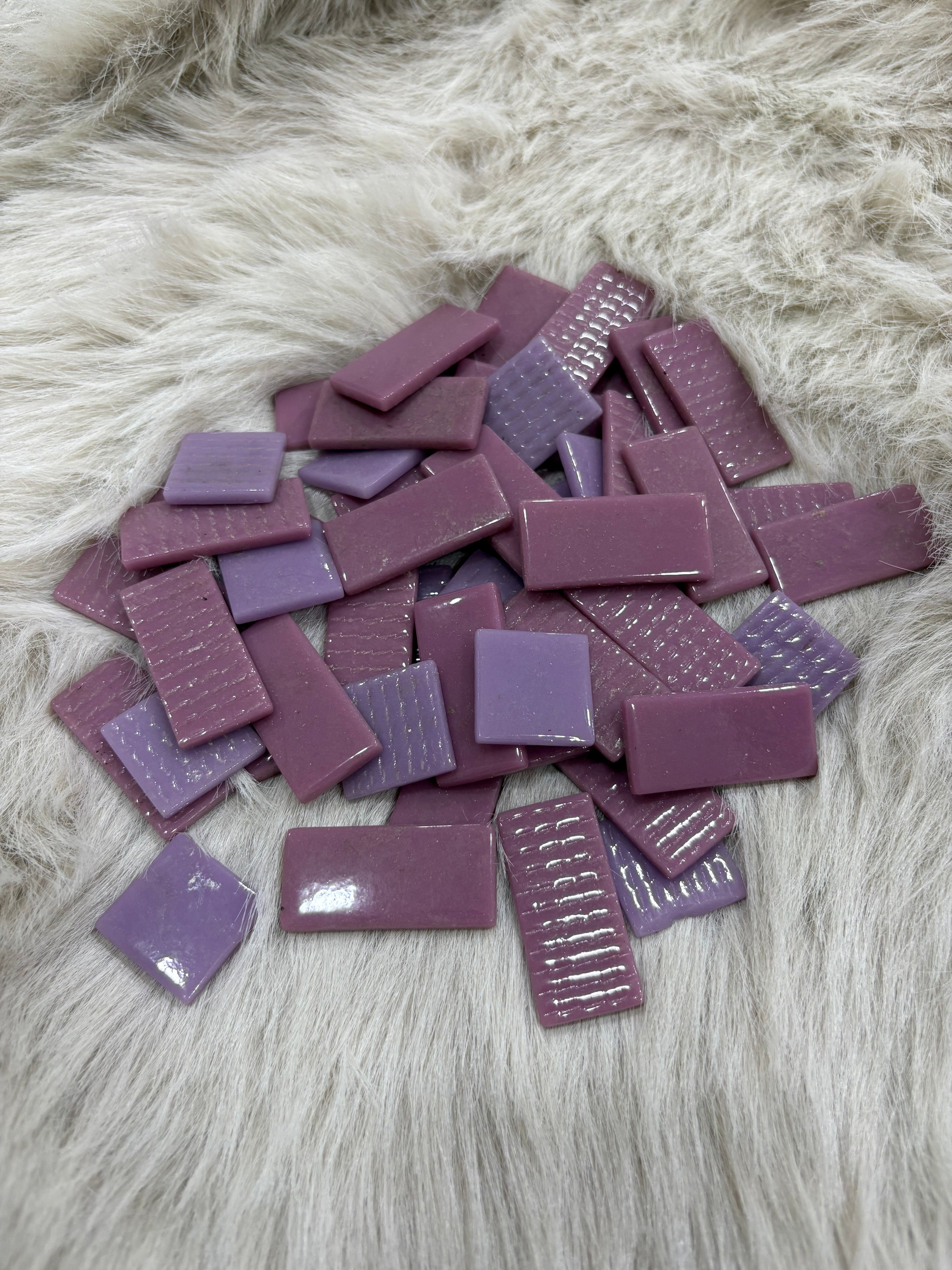 Sanatsal Mozaik - MX-09 Karışık Mix Ebatlar Mor Tonlar