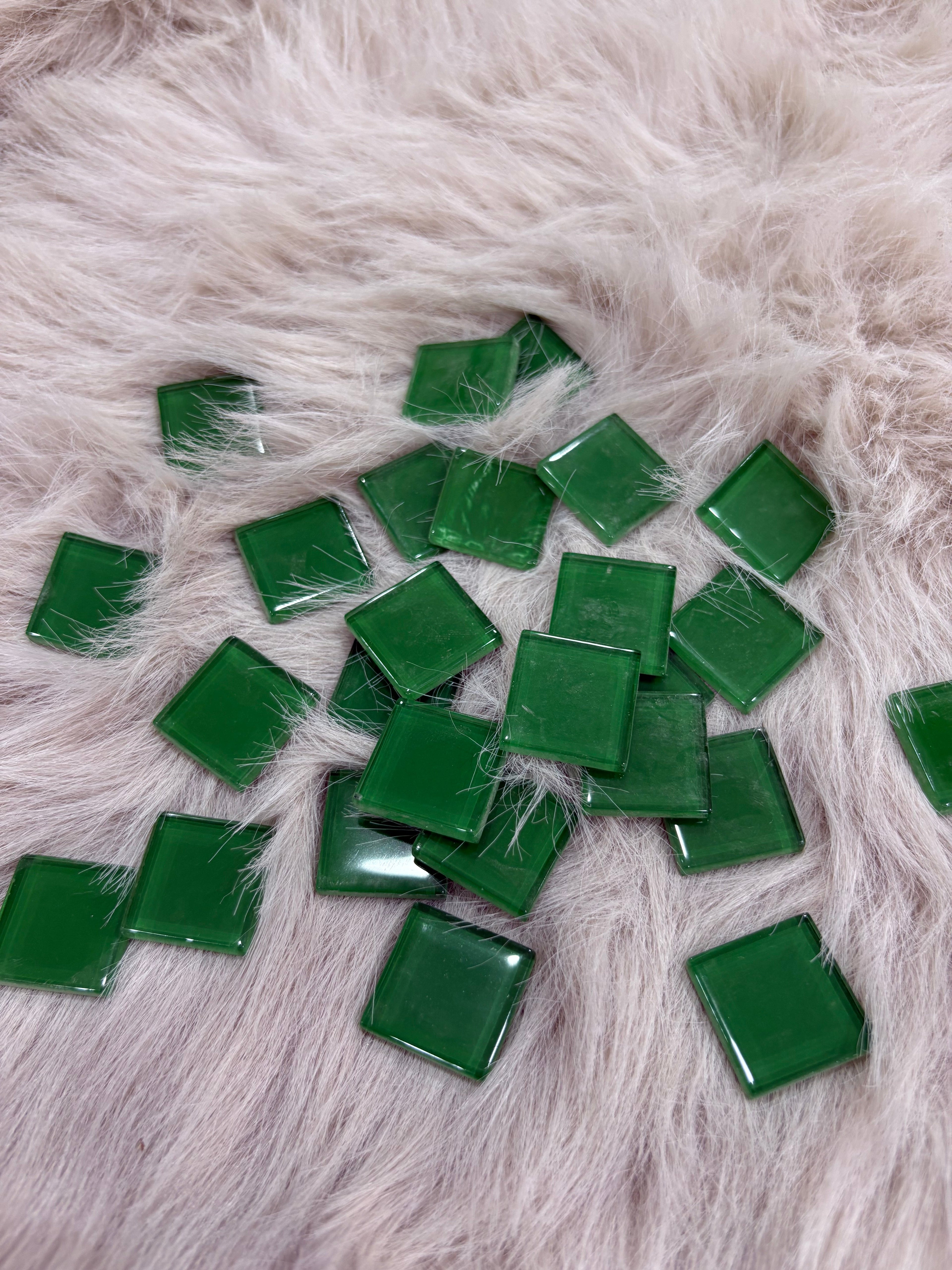 Sanatsal Kristal Mozaik KS-43 23x23mm Yeşil