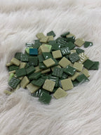 MX-04 Yeşil Mix Tonlar Sanatsal Mozaik 15x15mm KARSAN MOZAİK