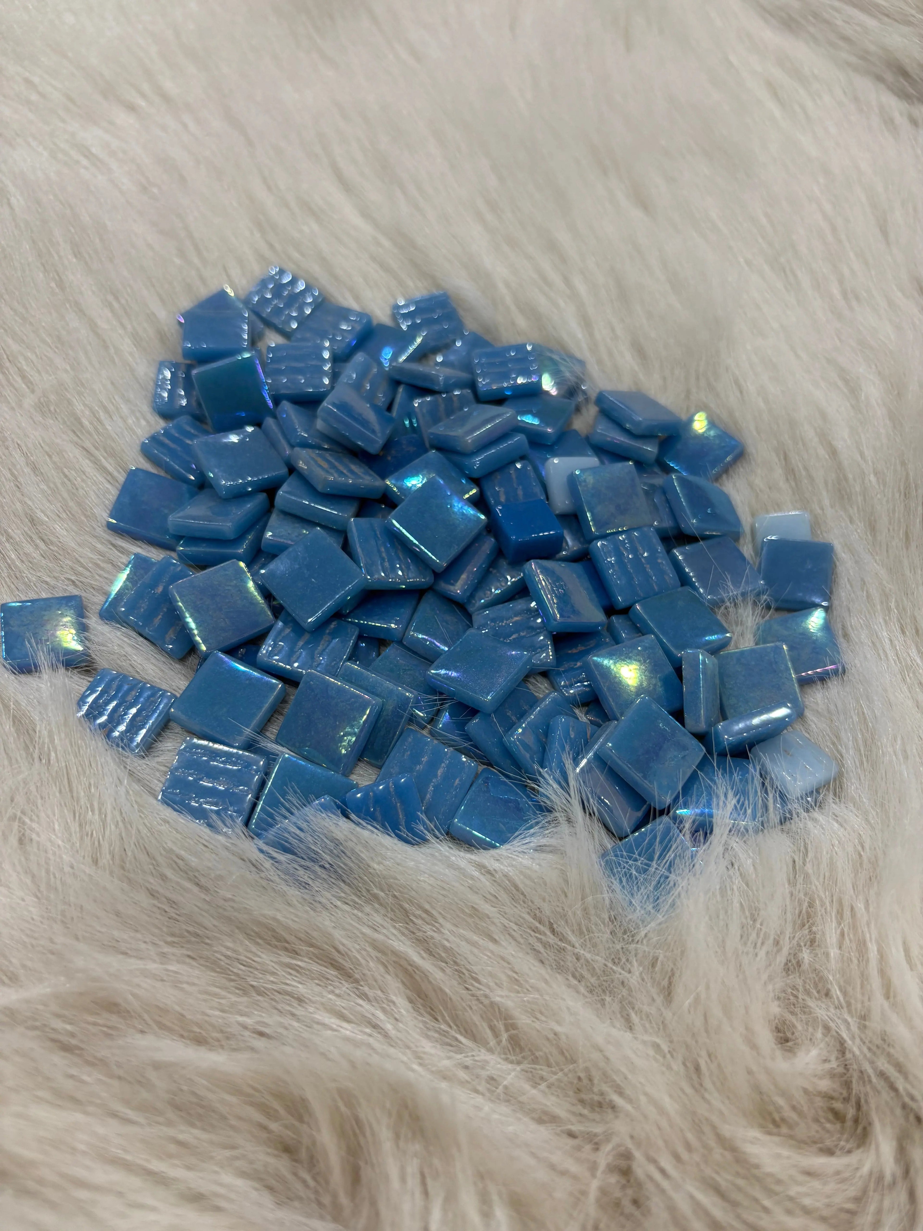 MX-01 Mavi Mix Tonlar Sanatsal Mozaik 15x15mm KARSAN MOZAİK