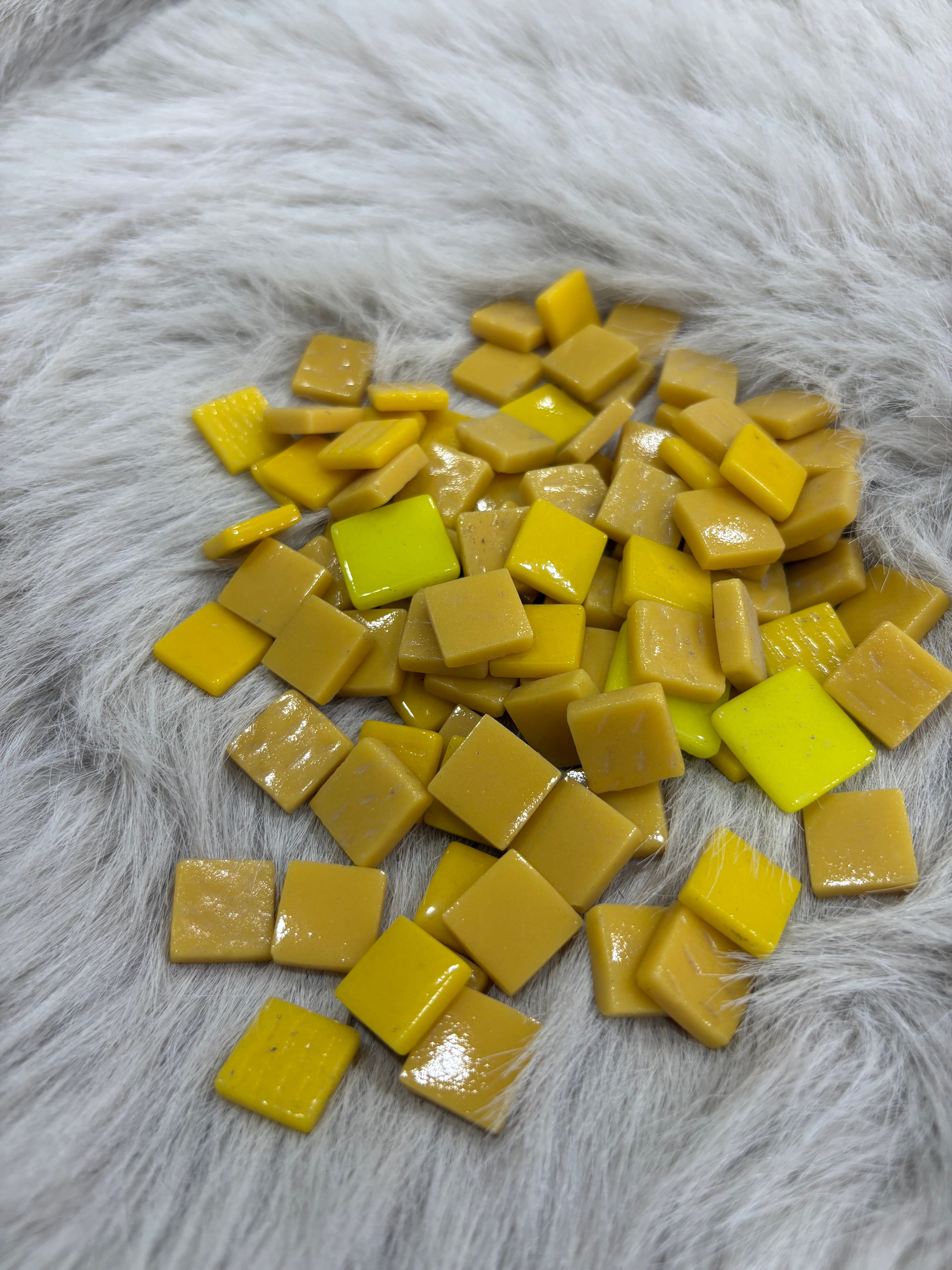 Sanatsal Mozaik - MX-13 Karışık Mix Ebatlar (Sarı Tonlar) KARSAN MOZAİK