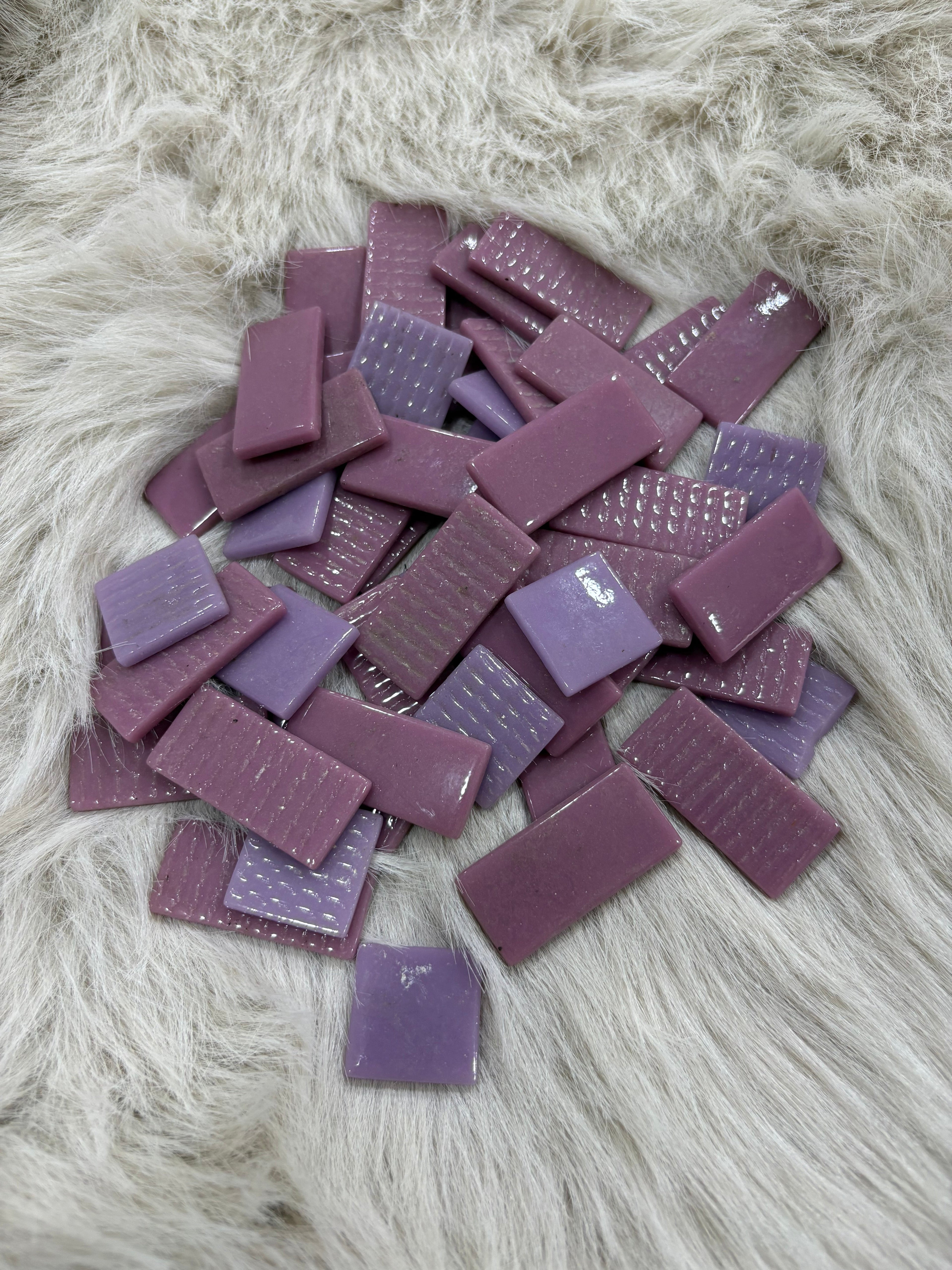 Sanatsal Mozaik - MX-09 Karışık Mix Ebatlar Mor Tonlar
