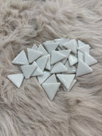 Sanatsal Mozaik UM-02 Beyaz Üçgen 30x30mm KARSAN MOZAİK