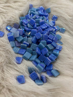 Sanatsal Mozaik - MX-07 Lüsterium Mavi Mix Tonlar 12x12mm KARSAN MOZAİK