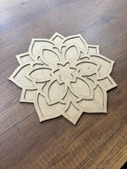 25,5x27,5cm Rangoli Form Ham Ahşap
