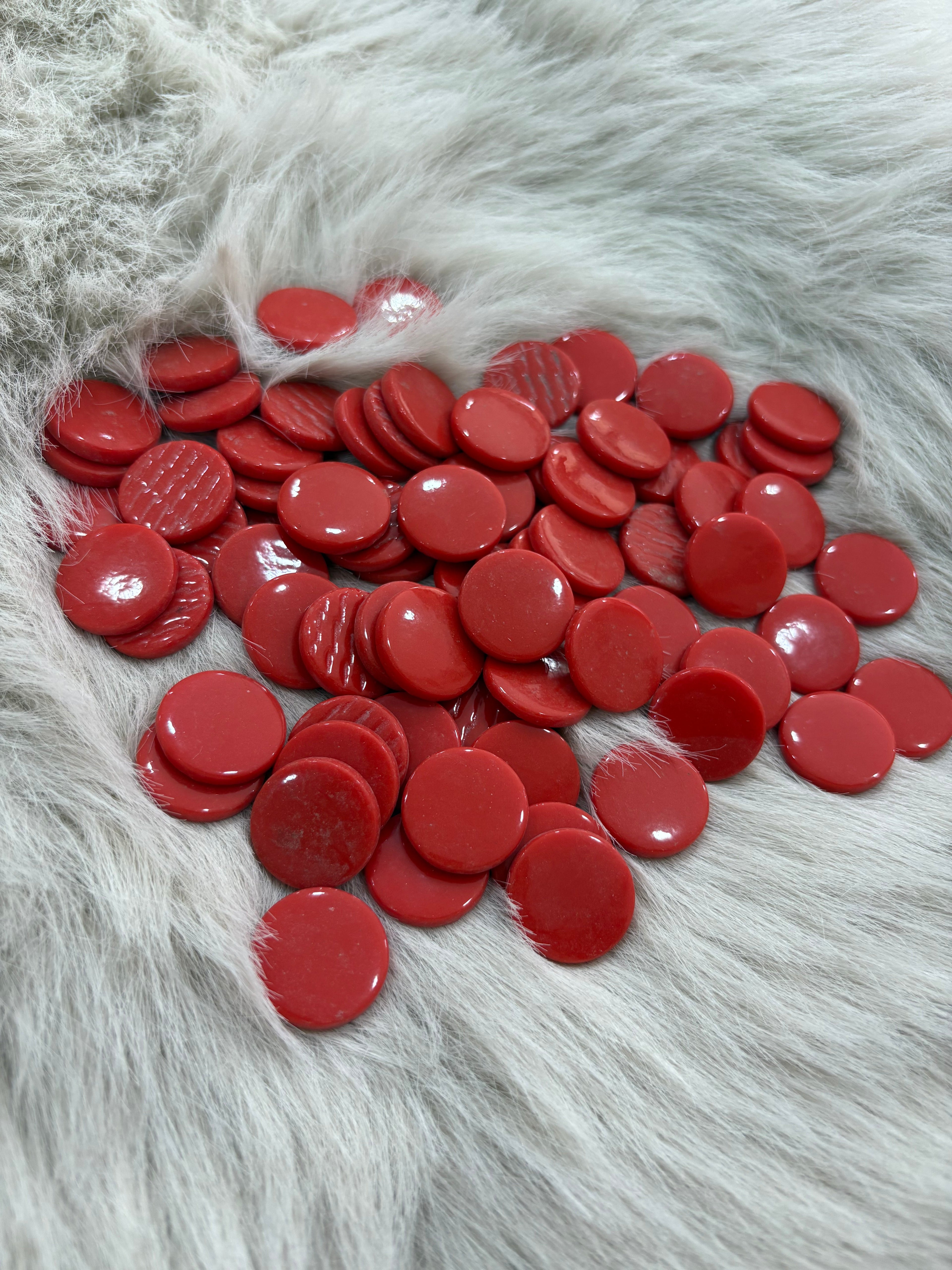 Sanatsal Mozaik YM-11 Kırmızı Yuvarlak 20x20mm KARSAN MOZAİK
