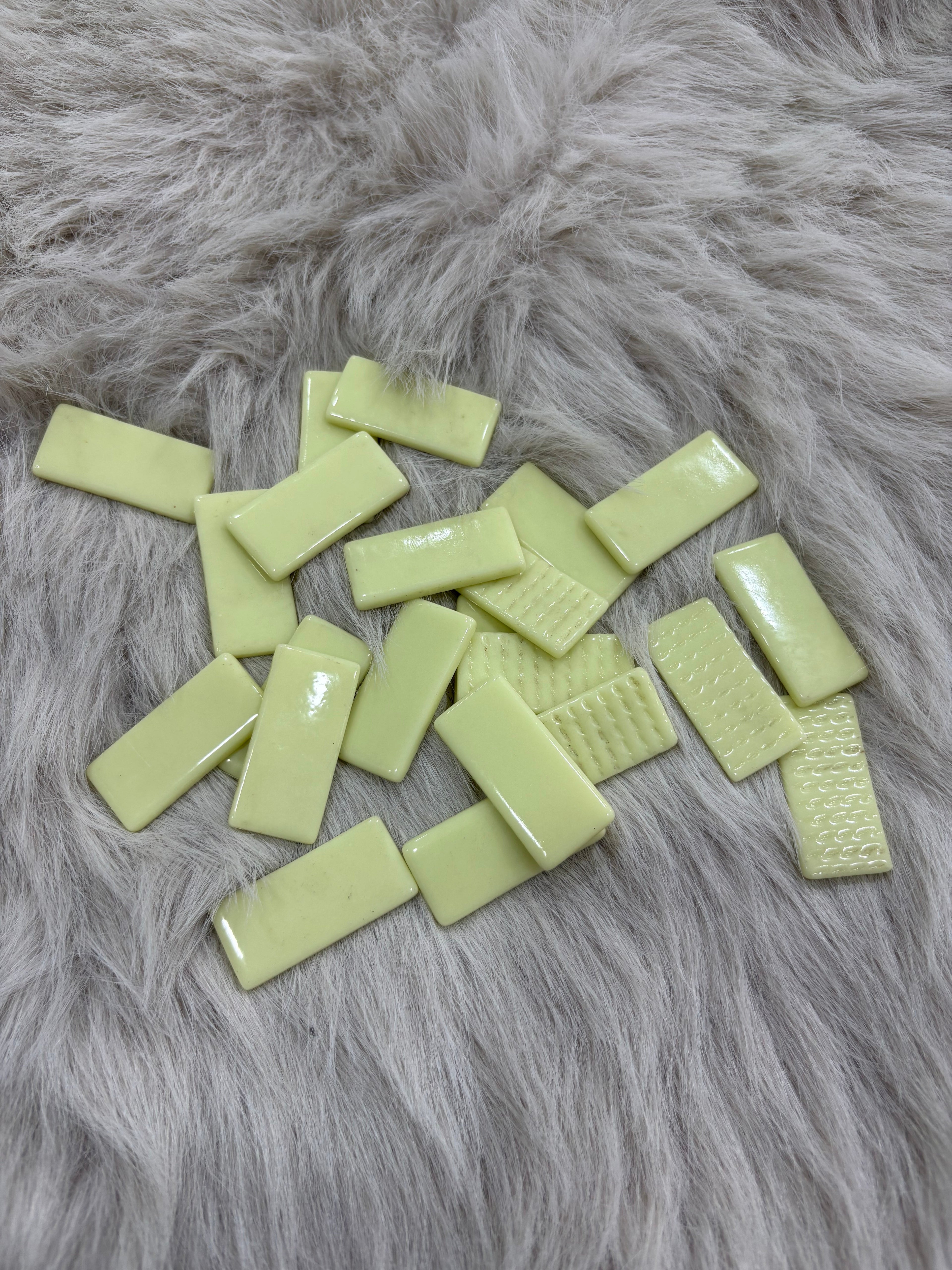 Sanatsal Mozaik KD-04 Limon Dikdörtgen 20x40mm KARSAN MOZAİK