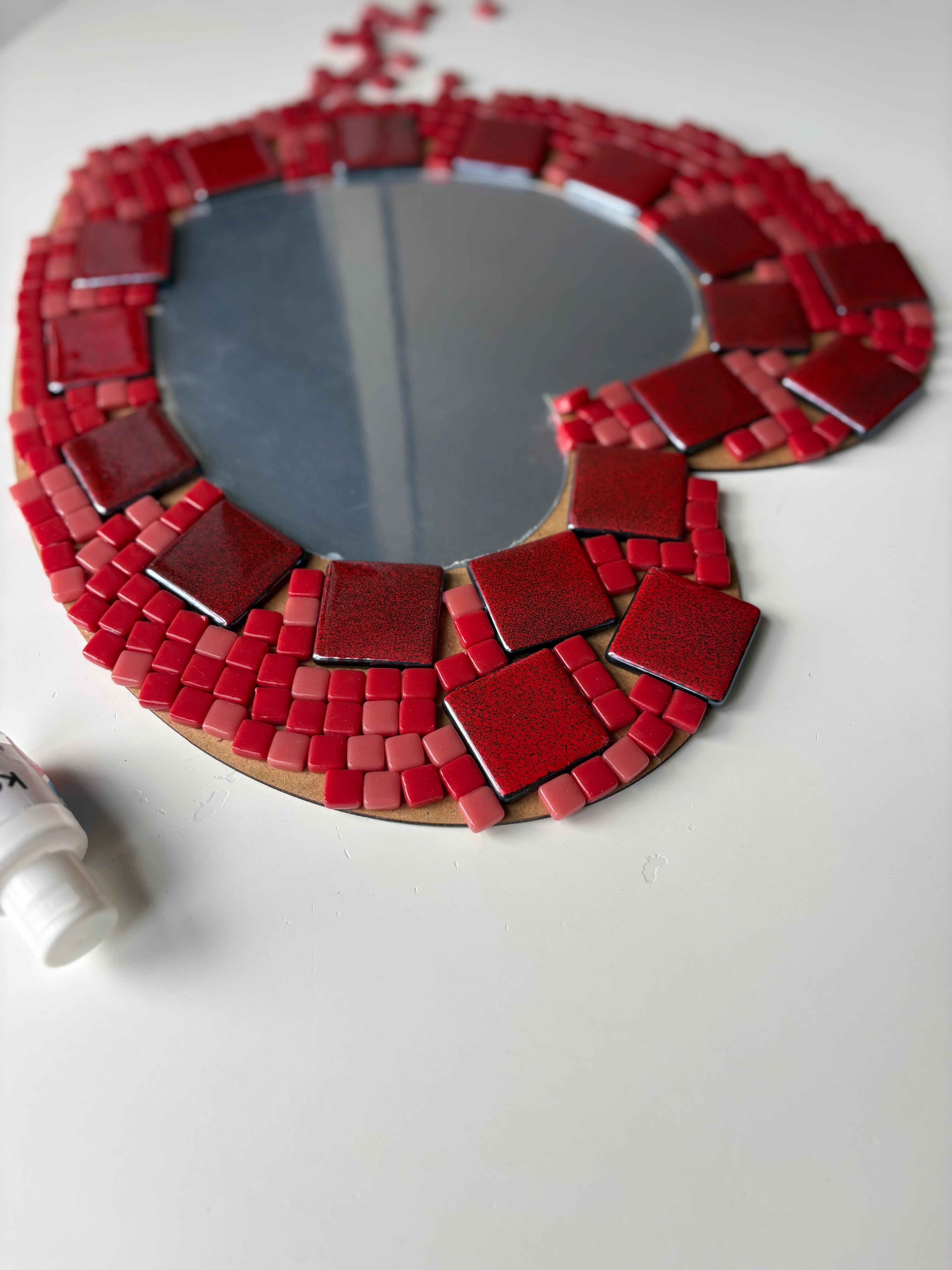 34x34cm Kalp Pleksi Aynalı Yetişkin Set (Başlangıç Seviye)
