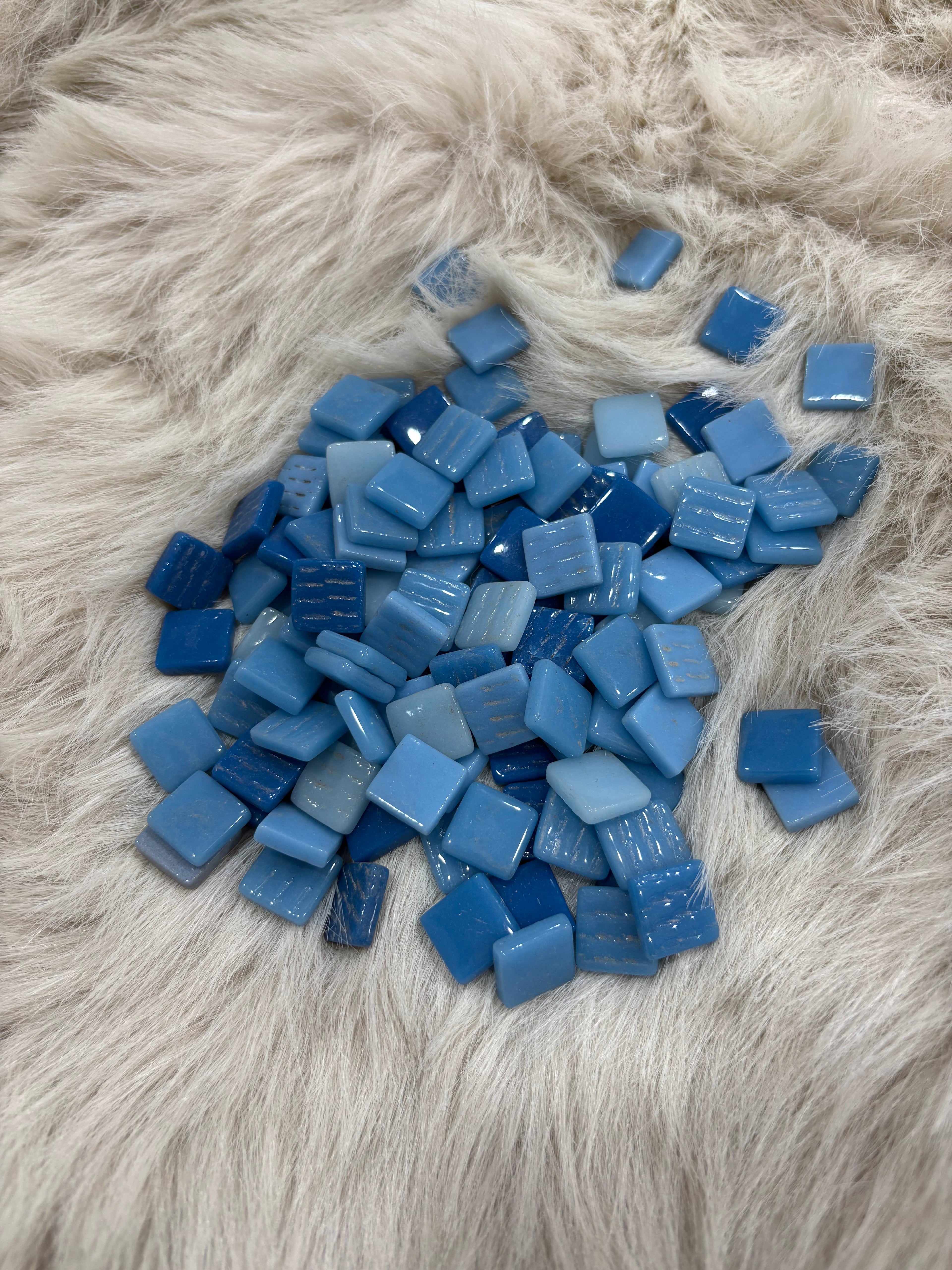 Sanatsal Mozaik - MX-08 Mavi Mix Tonlar 15x15mm