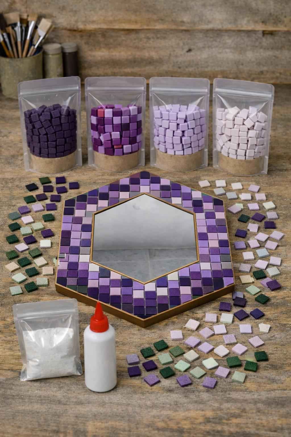 34x34cm Altıgen Pleksi Aynalı Yetişkin Set (Başlangıç Seviye)