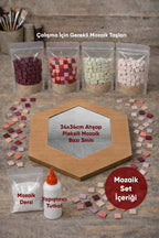 34x34cm Altıgen Pleksi Aynalı Yetişkin Set (Başlangıç Seviye) Toptan