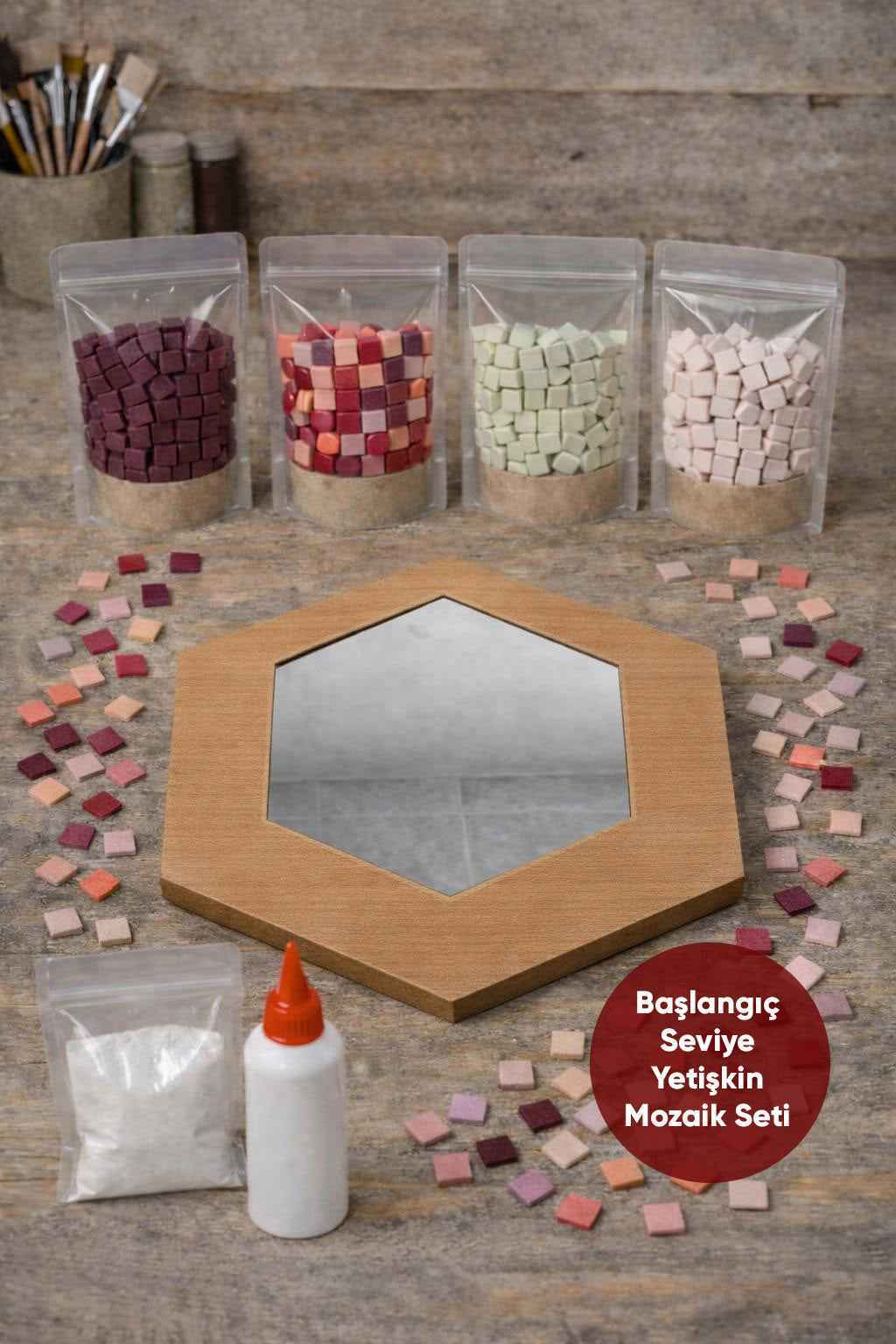 34x34cm Altıgen Pleksi Aynalı Yetişkin Set (Başlangıç Seviye) Toptan