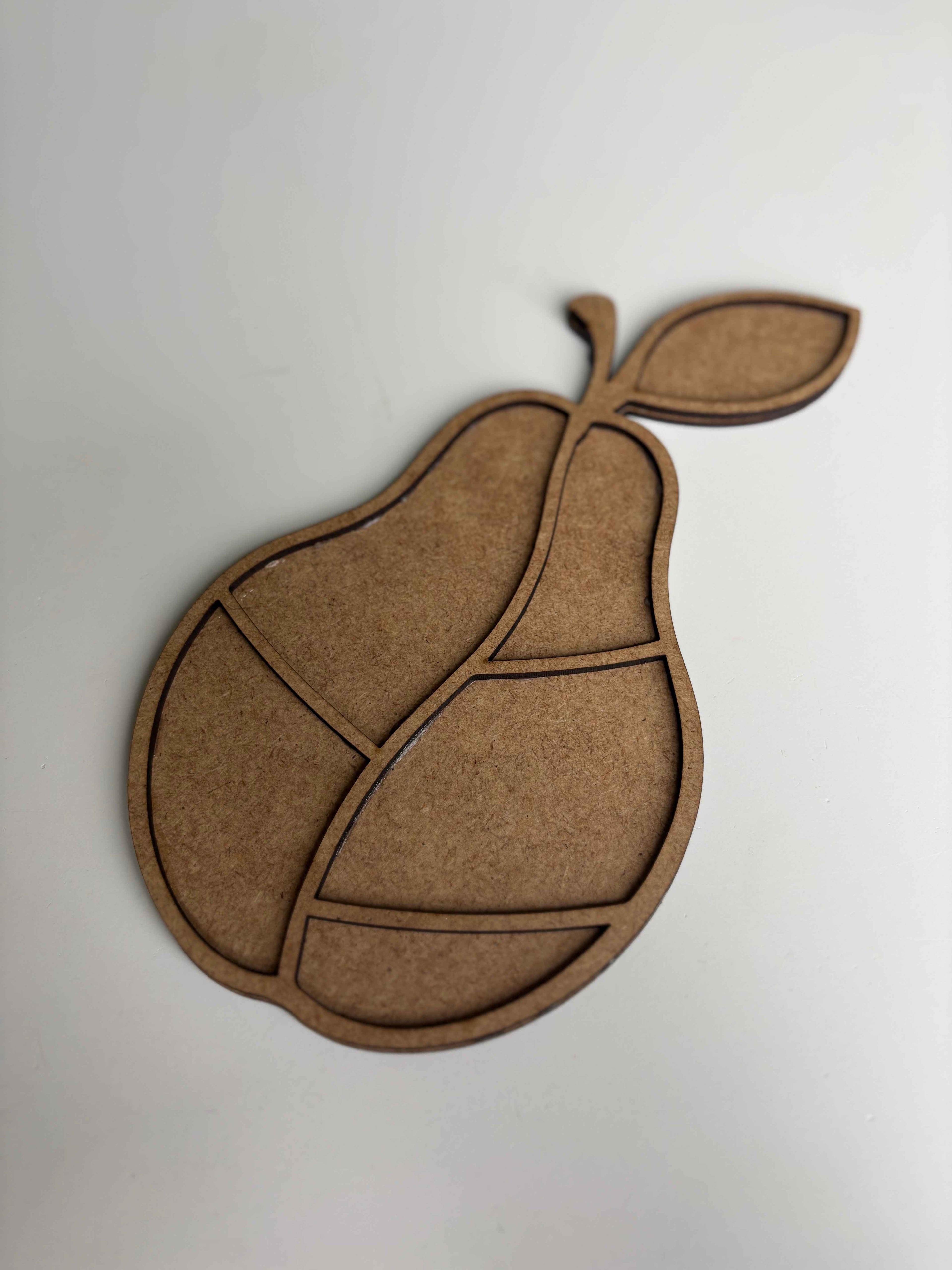24x13,5cm Armut Figür Ham Ahşap