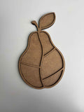 24x13,5cm Armut Figür Ham Ahşap