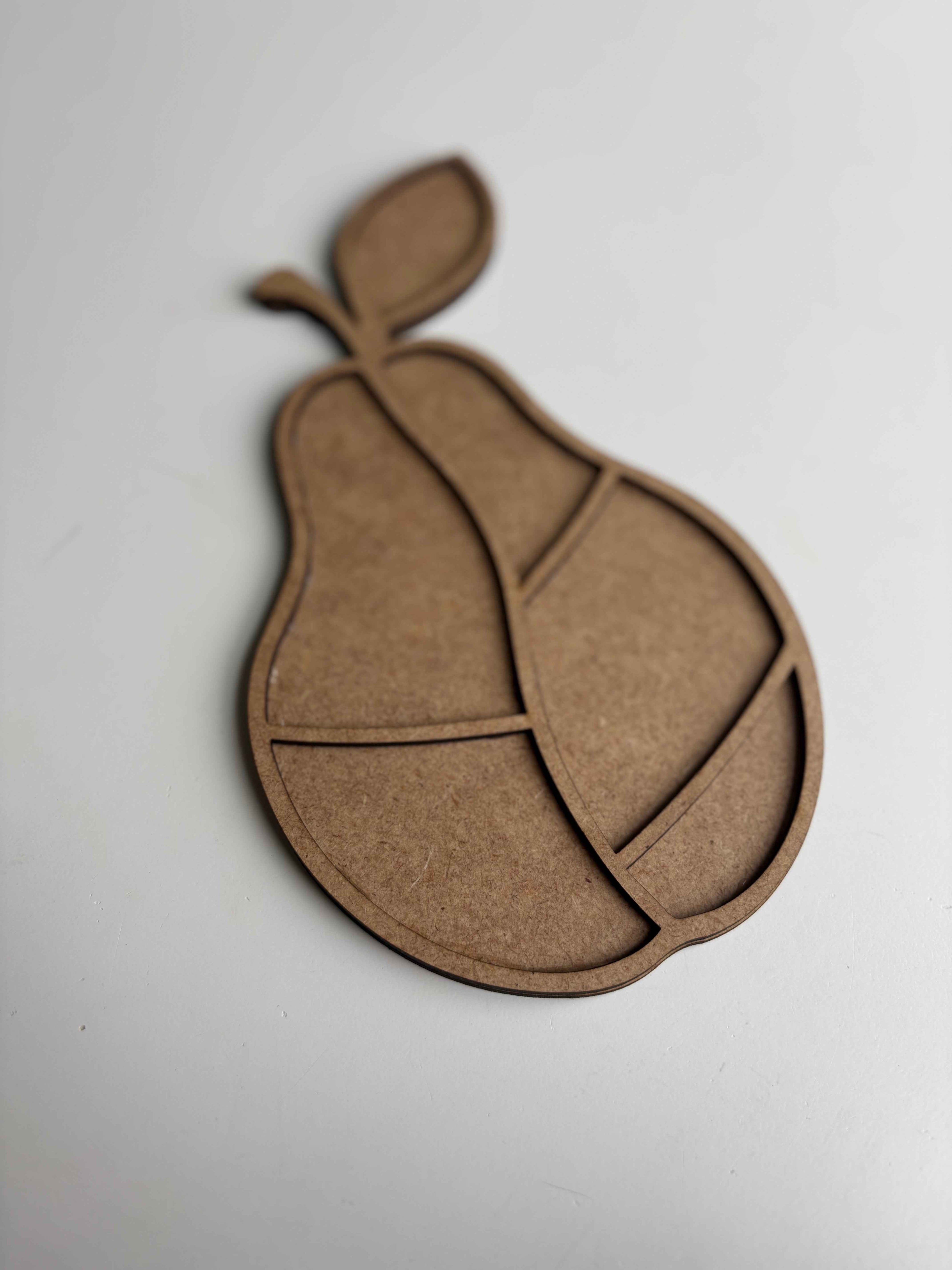 24x13,5cm Armut Figür Ham Ahşap