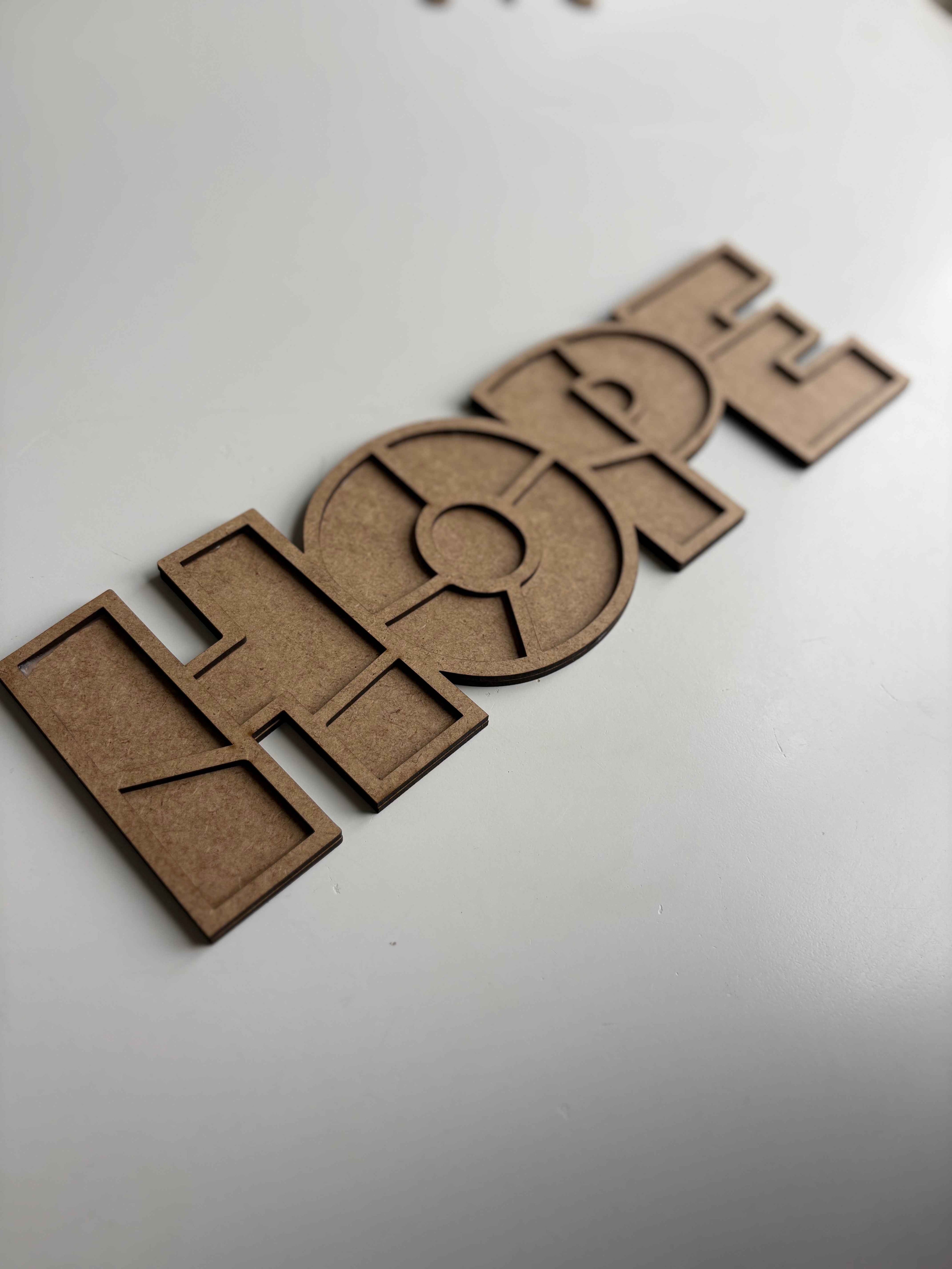 37x11cm HOPE Figür Ham Ahşap