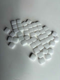 CM-02 Diş Beyazı Sanatsal Mozaik 10x10mm