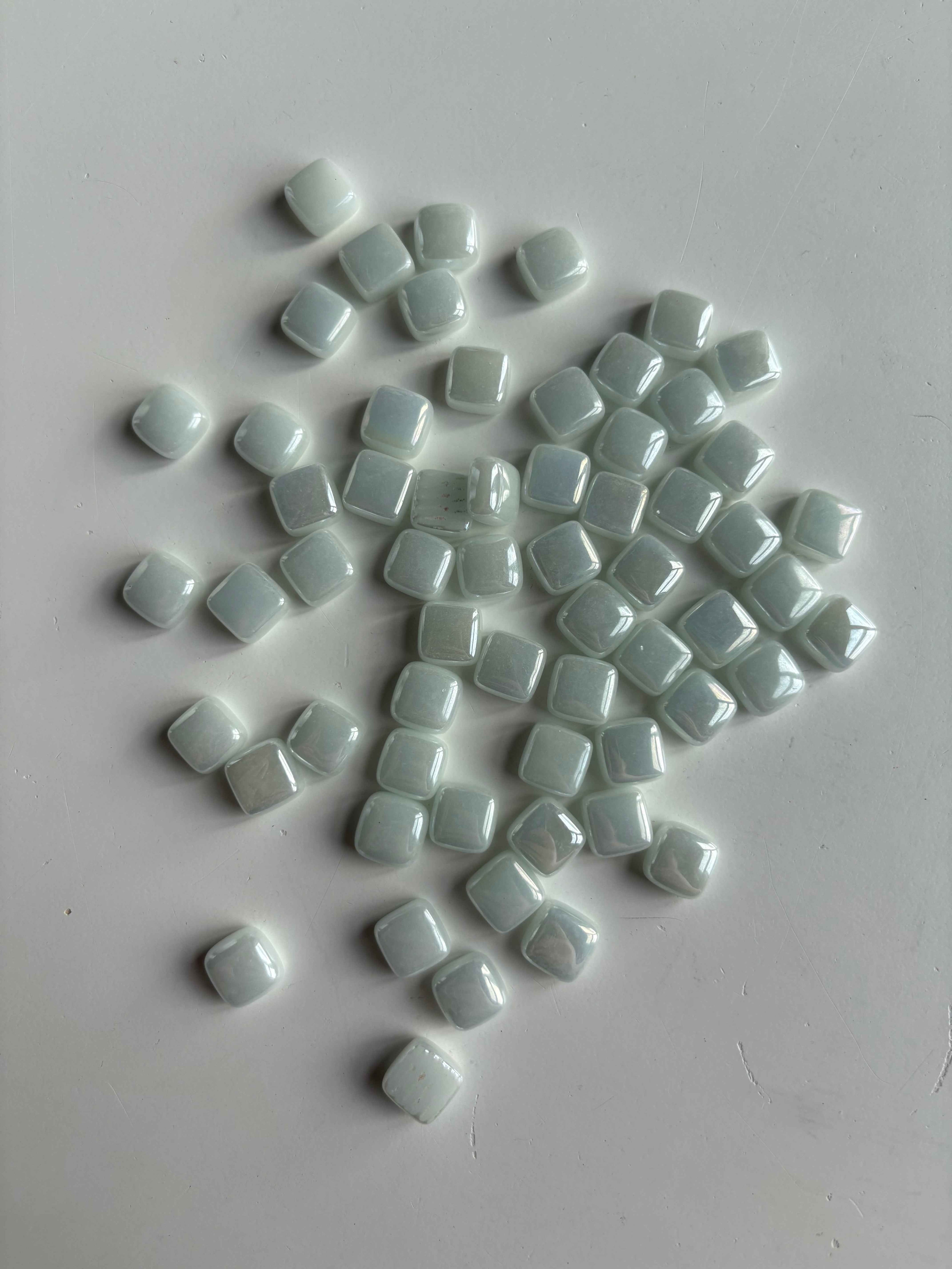 CM-10 İnci Beyaz Sanatsal Mozaik 10x10mm
