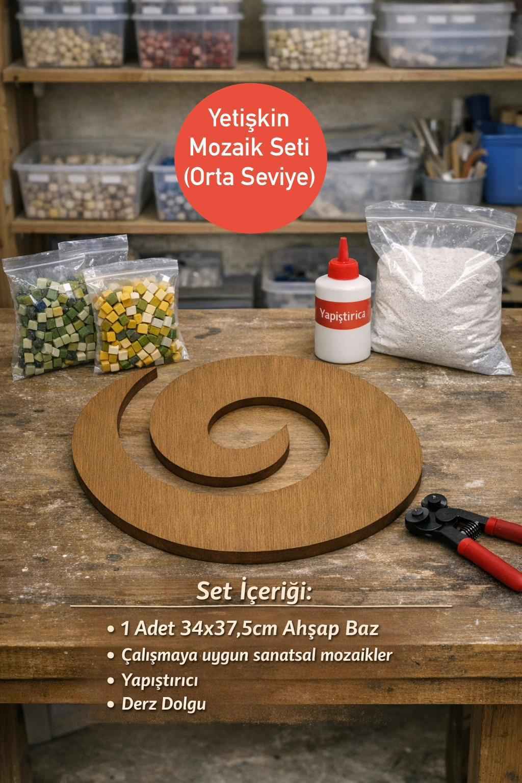34x37,5cm Spiral Form Yetişkin Set (Orta Seviye) Toptan