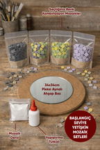 30x30cm Yuvarlak Pleksi Aynalı Yetişkin Set (Başlangıç Seviye)